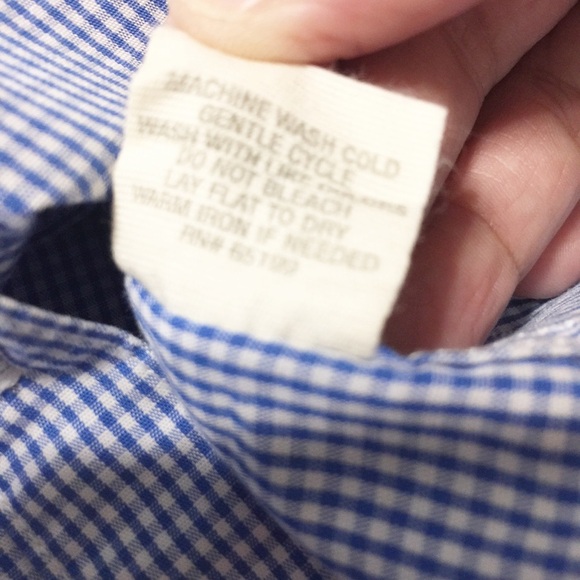 Elizabeth & James Gingham Cohen Preppy  Button Up Shirt XS - Picture 7 of 8